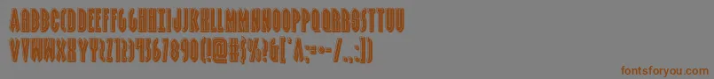 grendelsmotherbevel Font – Brown Fonts on Gray Background