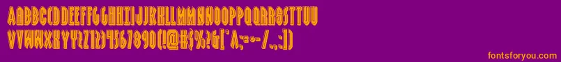grendelsmotherbevel Font – Orange Fonts on Purple Background