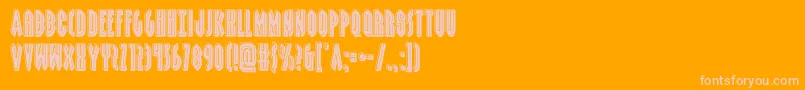 grendelsmotherbevel Font – Pink Fonts on Orange Background