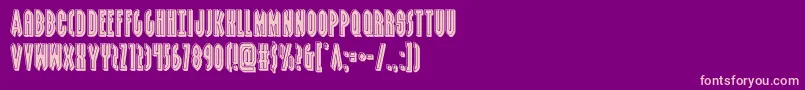 grendelsmotherbevel Font – Pink Fonts on Purple Background
