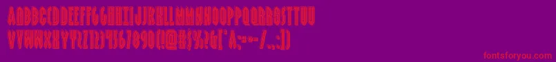 grendelsmotherbevel Font – Red Fonts on Purple Background