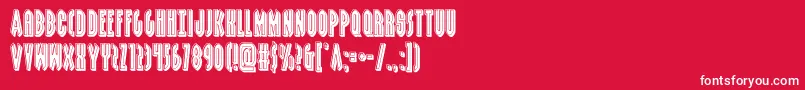 grendelsmotherbevel Font – White Fonts on Red Background