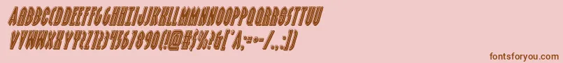 grendelsmotherbevelital Font – Brown Fonts on Pink Background