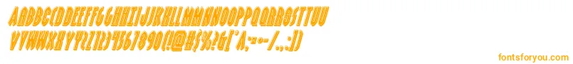 Шрифт grendelsmotherbevelital – оранжевые шрифты на белом фоне