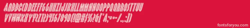 Шрифт grendelsmotherbevelital – розовые шрифты на красном фоне