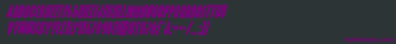 grendelsmotherbevelital Font – Purple Fonts on Black Background