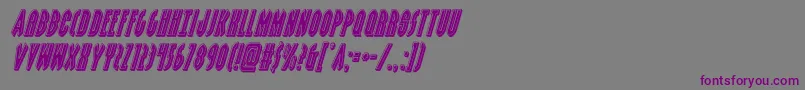 Шрифт grendelsmotherbevelital – фиолетовые шрифты на сером фоне