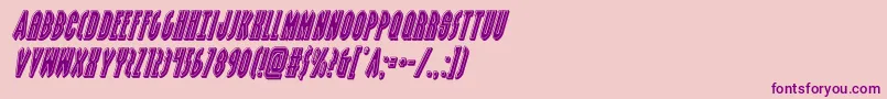 grendelsmotherbevelital-fontti – violetit fontit vaaleanpunaisella taustalla