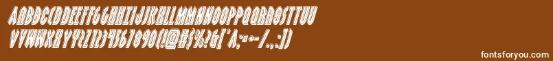 grendelsmotherbevelital Font – White Fonts on Brown Background