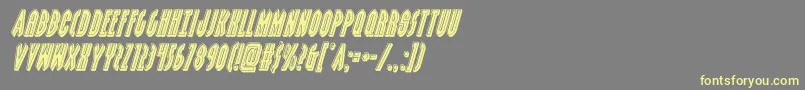 Шрифт grendelsmotherbevelital – жёлтые шрифты на сером фоне