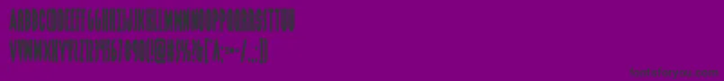 Fonte grendelsmothercond – fontes pretas em um fundo violeta