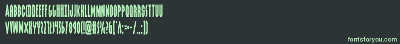 grendelsmothercond Font – Green Fonts on Black Background