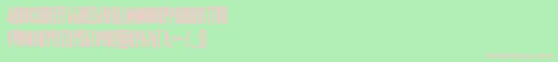 grendelsmothercond Font – Pink Fonts on Green Background