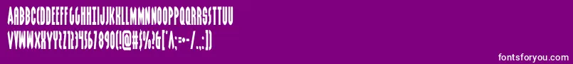 grendelsmothercond Font – White Fonts on Purple Background