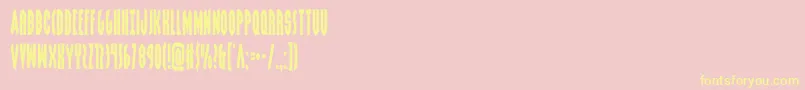 grendelsmothercond Font – Yellow Fonts on Pink Background