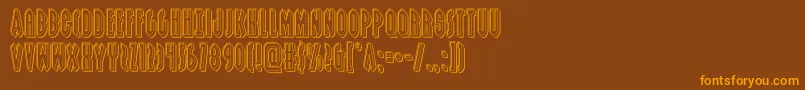 grendelsmotherengrave Font – Orange Fonts on Brown Background