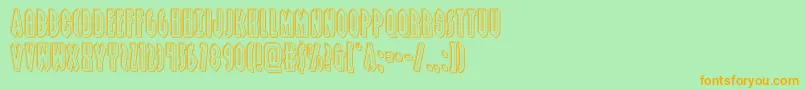 grendelsmotherengrave Font – Orange Fonts on Green Background