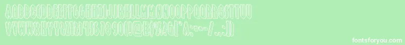 Więcej informacji o czcionce grendelsmotherengrave Czcionka grendelsmotherengrave – białe czcionki na zielonym tle