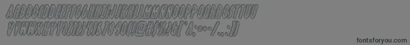 grendelsmotherengraveital Font – Black Fonts on Gray Background