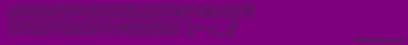 フォントgrendelsmotherengraveital – 紫の背景に黒い文字