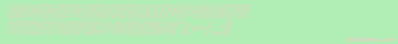 grendelsmotherengraveital Font – Pink Fonts on Green Background