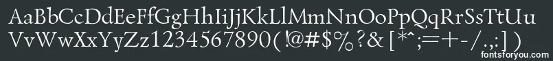 Lazurski Font – White Fonts on Black Background