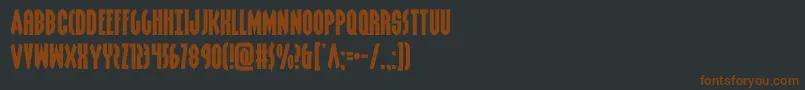 grendelsmotherexpand Font – Brown Fonts on Black Background