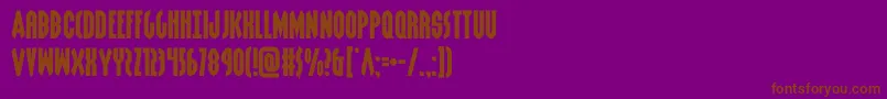 grendelsmotherexpand Font – Brown Fonts on Purple Background