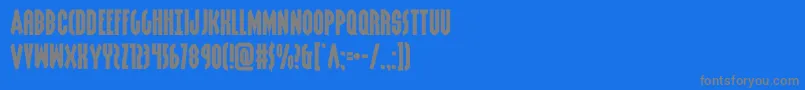 grendelsmotherexpand Font – Gray Fonts on Blue Background