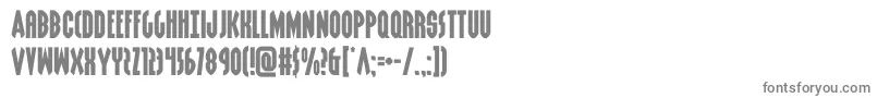 フォントgrendelsmotherexpand – 白い背景に灰色の文字
