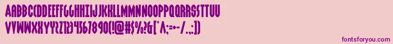 grendelsmotherexpand Font – Purple Fonts on Pink Background