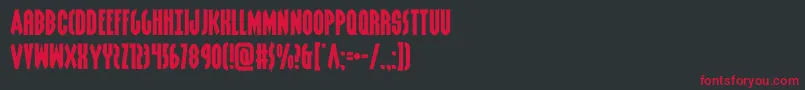 grendelsmotherexpand Font – Red Fonts on Black Background