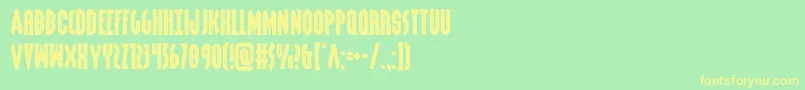 Шрифт grendelsmotherexpand – жёлтые шрифты на зелёном фоне