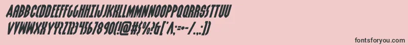 grendelsmotherexpandital Font – Black Fonts on Pink Background