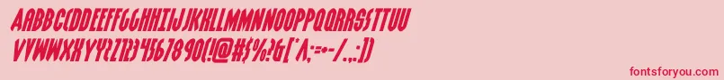 grendelsmotherexpandital Font – Red Fonts on Pink Background