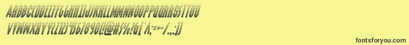 grendelsmothergradital Font – Black Fonts on Yellow Background