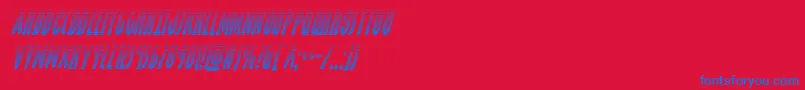 grendelsmothergradital Font – Blue Fonts on Red Background