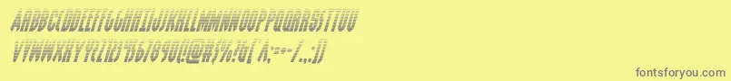grendelsmothergradital Font – Gray Fonts on Yellow Background