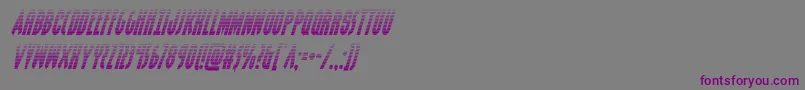 grendelsmothergradital-Schriftart – Violette Schriften auf grauem Hintergrund
