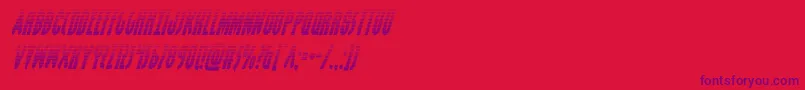 grendelsmothergradital Font – Purple Fonts on Red Background