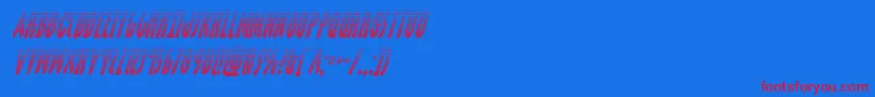 grendelsmothergradital Font – Red Fonts on Blue Background