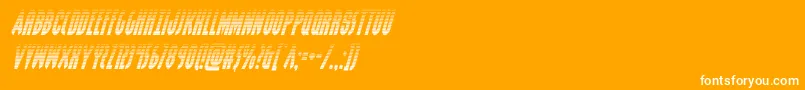 grendelsmothergradital Font – White Fonts on Orange Background