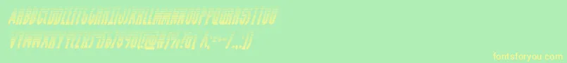 grendelsmothergradital Font – Yellow Fonts on Green Background