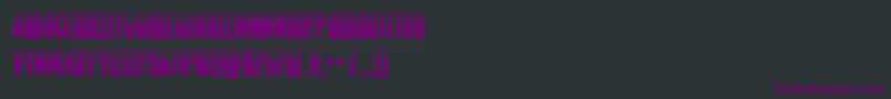 grendelsmotherhalf Font – Purple Fonts on Black Background