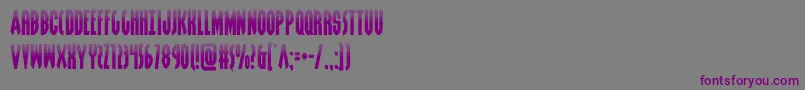 Czcionka grendelsmotherhalf – fioletowe czcionki na szarym tle