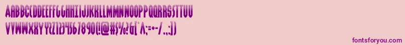 grendelsmotherhalf Font – Purple Fonts on Pink Background