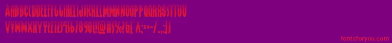 grendelsmotherhalf Font – Red Fonts on Purple Background