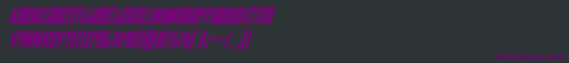 grendelsmotherital Font – Purple Fonts on Black Background