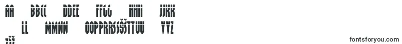 grendelsmotherlaser-Schriftart – lettische Schriften