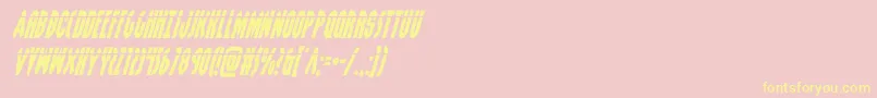 grendelsmotherlaserital Font – Yellow Fonts on Pink Background